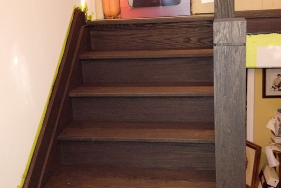 custom home stair refinishing
