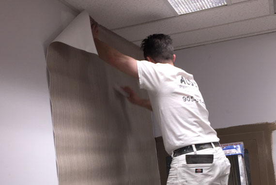 Commercial Project wallpapering