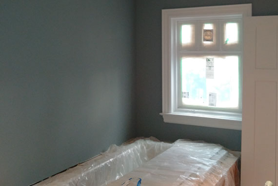 custom home bathroom painting