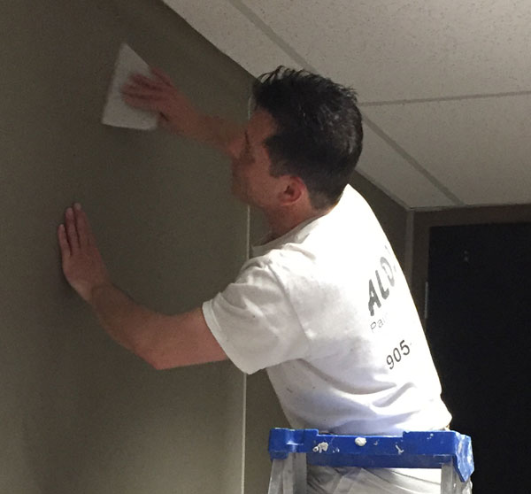 commercial wallpapering